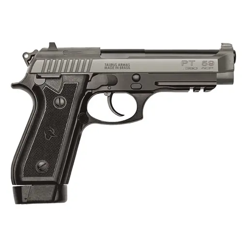 Pistola Taurus PT 59S Calibre .380 Cano 5,1” Cerakote Tungstenio