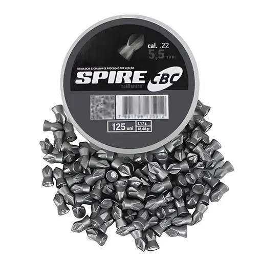 Chumbinho CBC Spire Silver 5,5mm 125 un