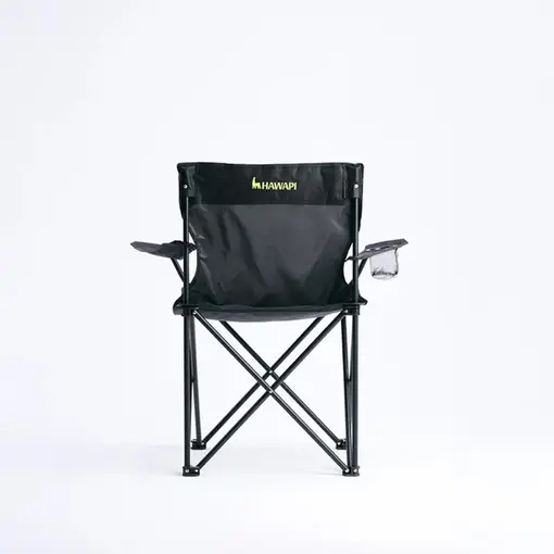 Cadeira Hawapi Kaypi, Cap. 110kg, Estrutura Em aço, Preto