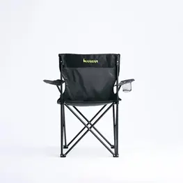 Cadeira Hawapi Kaypi, Cap. 110kg, Estrutura Em aço, Preto