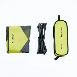 Cadeira Moon Chair Alumínio Picchu Ultraleve Verde Limão e Preto - Hawapi