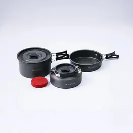 Conjunto De Panelas Hawapi, 2 Pecas + Chaleira, Preto