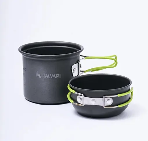 Conjunto De Panelas Hawapi, 2 Pecas, Verde Limão