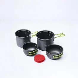 Conjunto De Panelas Hawapi, 4 Pecas, Verde Limão