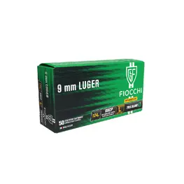 Munição Fiocchi 9mm Luger 124gr LL RNCP Caixa 50un
