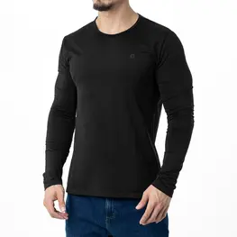 Blusa Segunda Pele Masculina Invictus Thermo Comfort Preta