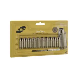 Munição CBC Calibre .45 Auto EXPO 185gr Gold Hex Blister 10un