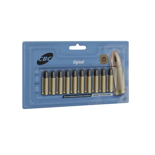 Munição CBC Calibre .32 S&W CHOG 98gr Blister 10un