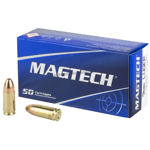 Munição Magtech Calibre 9mm Luger Etog Steel Case 124gr Caixa 50