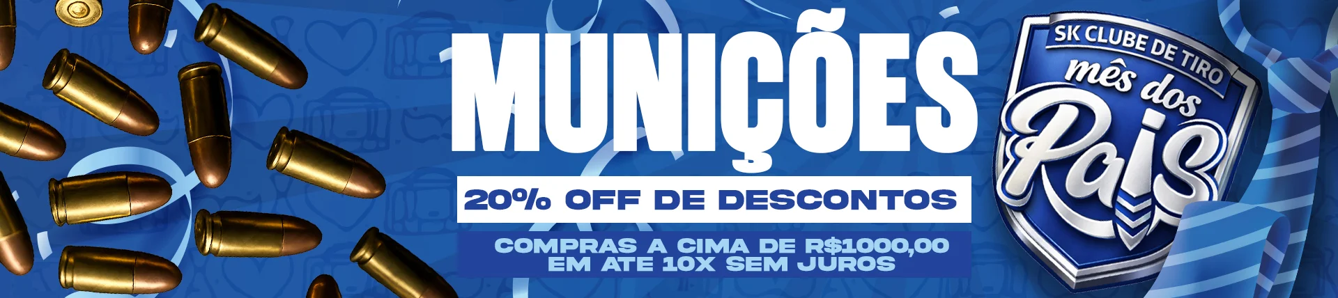 Munição com 20% off