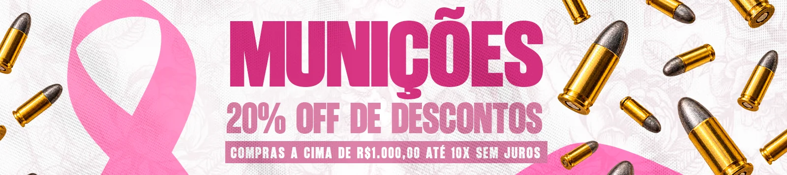 Munição com 20% off