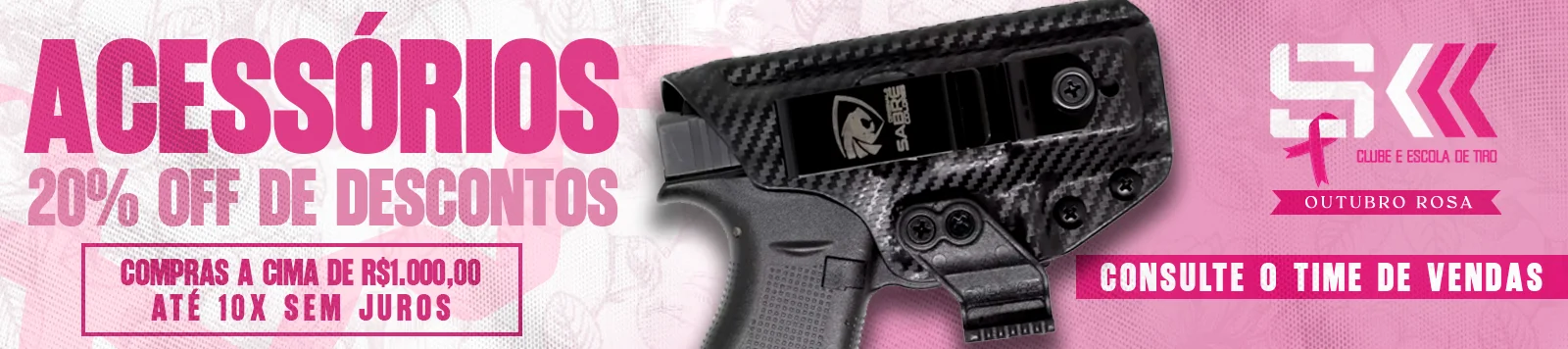 Acessórios com 20% OFF à partir de R$ 1.000,00