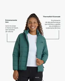 Jaqueta Puffer Galapagos Ibex Thermolite Heat Feminina