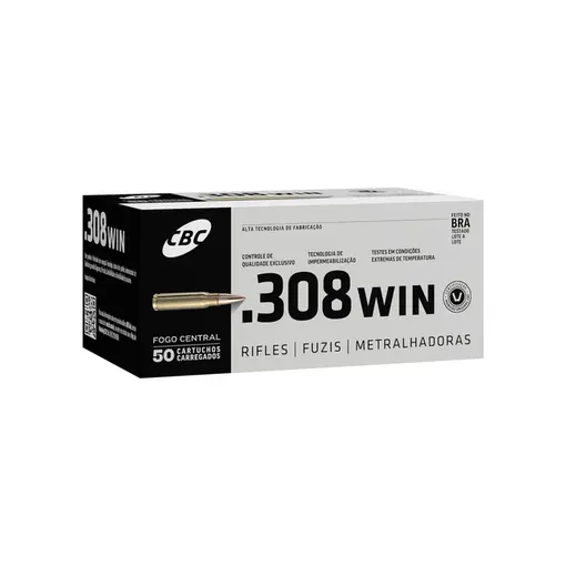 Munição CBC .308 WIN ETPT 150gr Caixa 50un