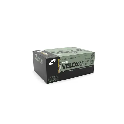 Cartucho CBC 20 GA Câmara 70mm Balote Knock Down 25,5g Caixa 10un
