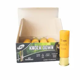 Cartucho CBC 20 GA Câmara 70mm Balote Knock Down 25,5g Caixa 10un