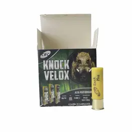Cartucho CBC 20 GA Câmara 70mm Knock Câmara 70mm Plus SG1+SSG 26g Caixa 25un