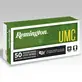 Munição Remington Calibre 9mm Luger FMJ 147gr UMC Caixa 50un