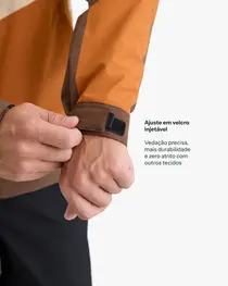 Jaqueta Impermeável Galapagos Darwin Evolution 2.0 Masc Caqui e Ocre