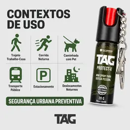 Mini Spray de Defesa Pessoal TAG Protect-X
