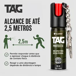 Mini Spray de Defesa Pessoal TAG Protect-X