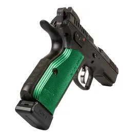 Pistola Ceska Zbrojovka CZ Shadow 2 Calibre .380 Auto Cano 4,7" 18 Tiros Oxidada Com Tala Verde