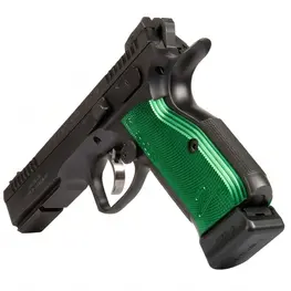 Pistola Ceska Zbrojovka CZ Shadow 2 Calibre .380 Auto Cano 4,7" 18 Tiros Oxidada Com Tala Verde