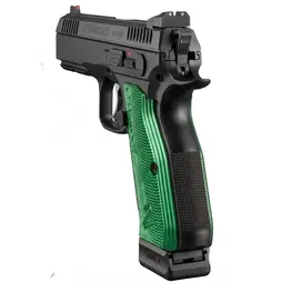 Pistola Ceska Zbrojovka CZ Shadow 2 Calibre .380 Auto Cano 4,7" 18 Tiros Oxidada Com Tala Verde