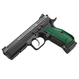 Pistola Ceska Zbrojovka CZ Shadow 2 Calibre .380 Auto Cano 4,7" 18 Tiros Oxidada Com Tala Verde